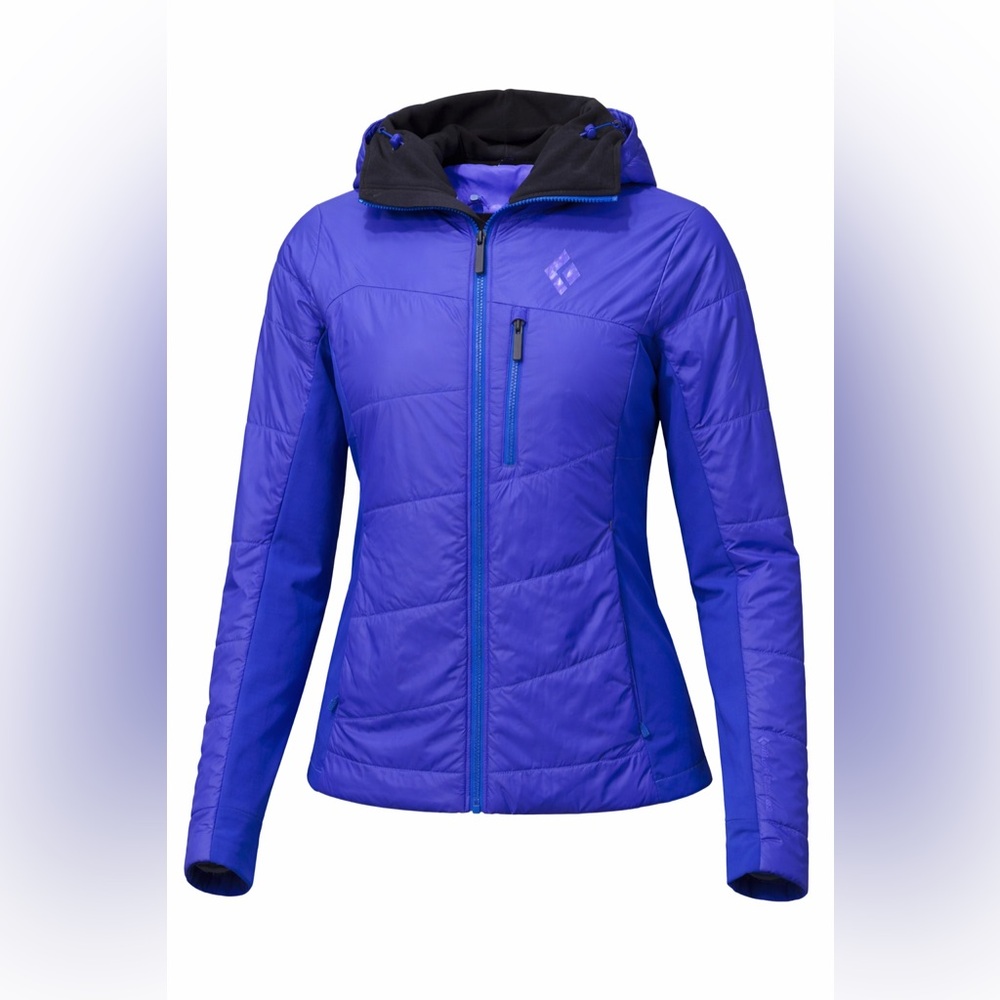 Black Diamond Women’s Insulated Hybrid Hooded Jacket Blue/Purple Small
